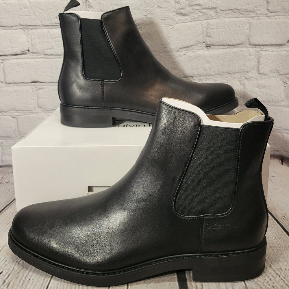 Calvin Klein Men's Fenwick Pull on Chelsea Boots - Black